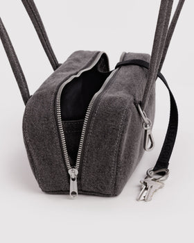 Small Denim Bowler Bag O2