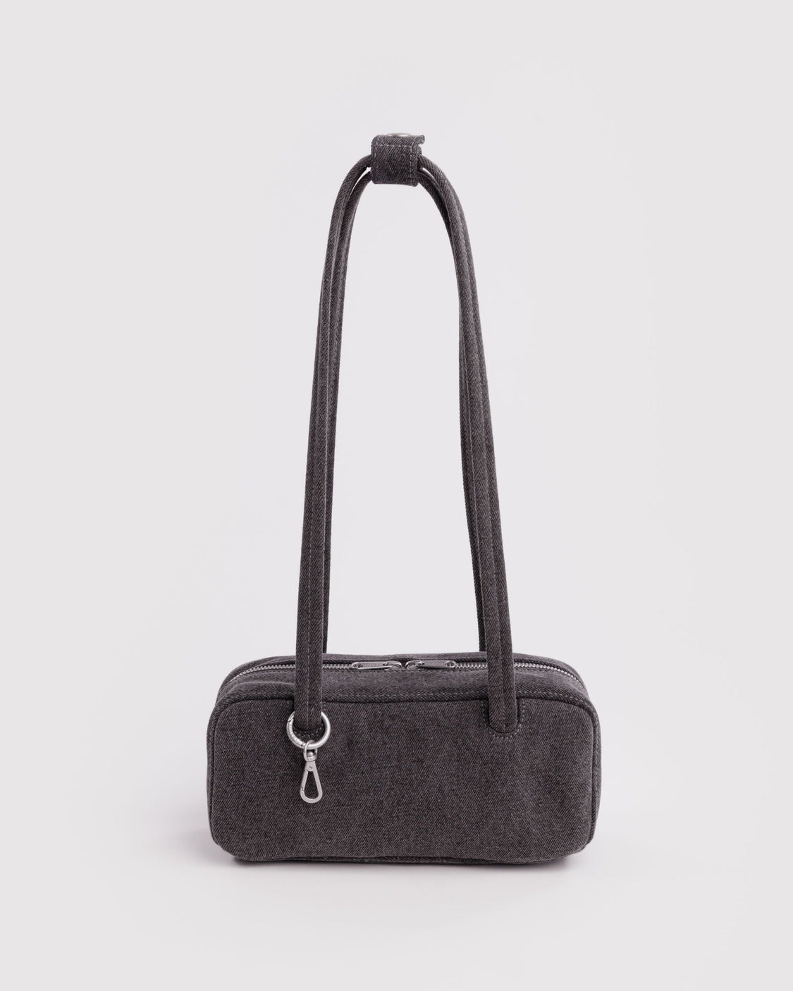 Small Denim Bowler Bag O2
