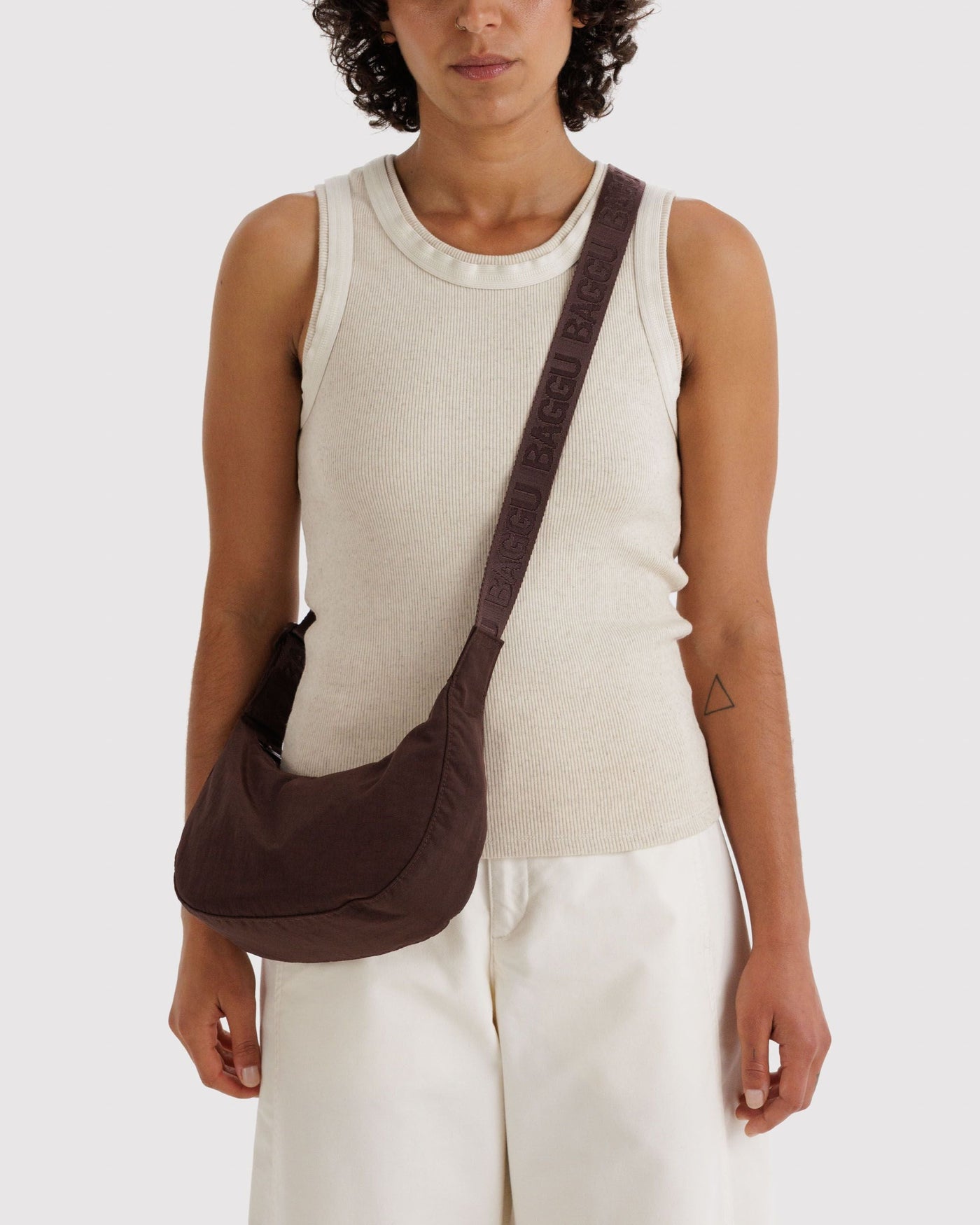 Small Nylon Crescent Bag Z2