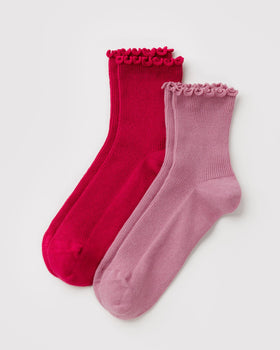 Lettuce Edge Sock Set of 2 X7