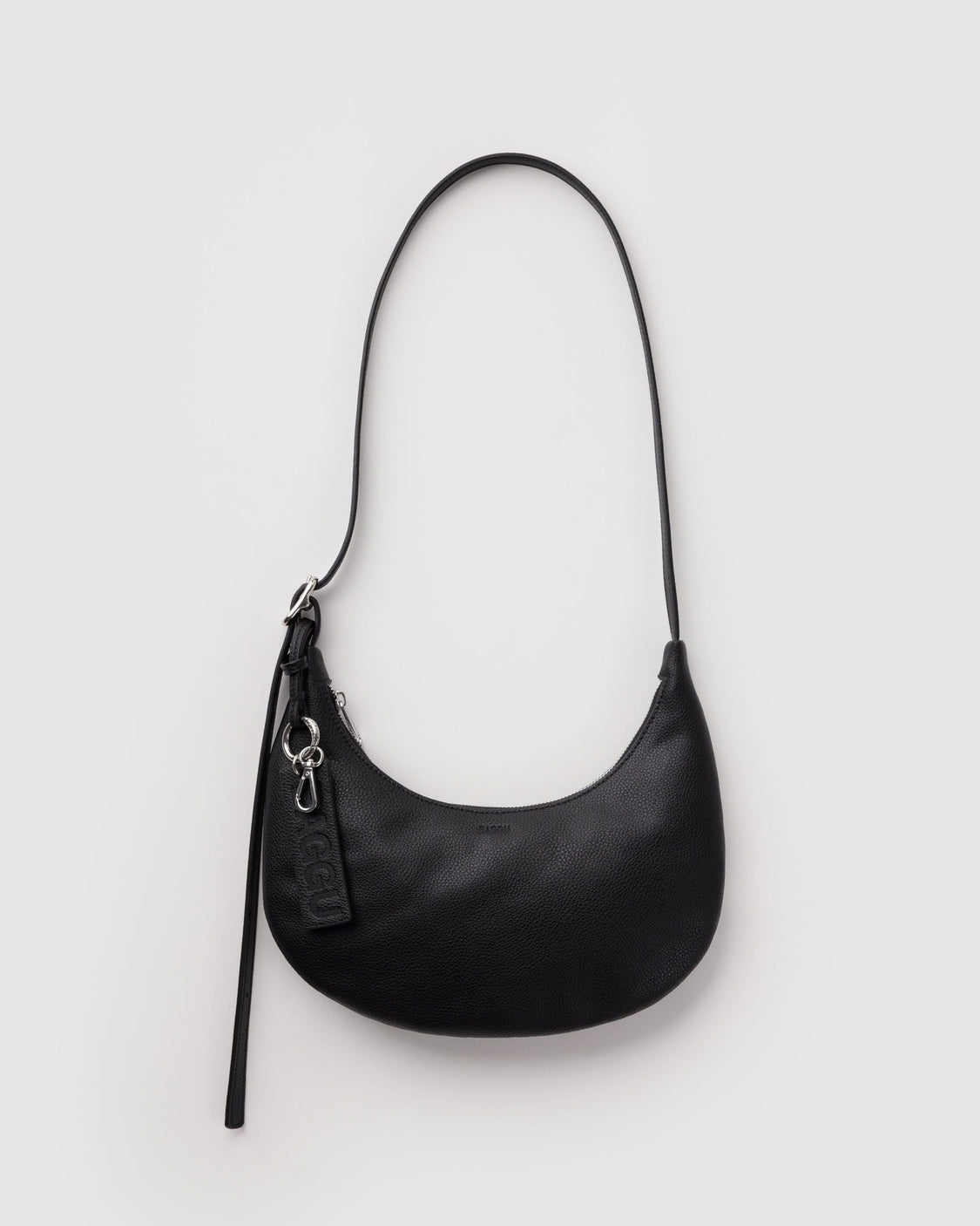 Small Recycled Leather Flat Crescent V5