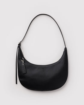 Medium Recycled Leather Flat Crescent J2