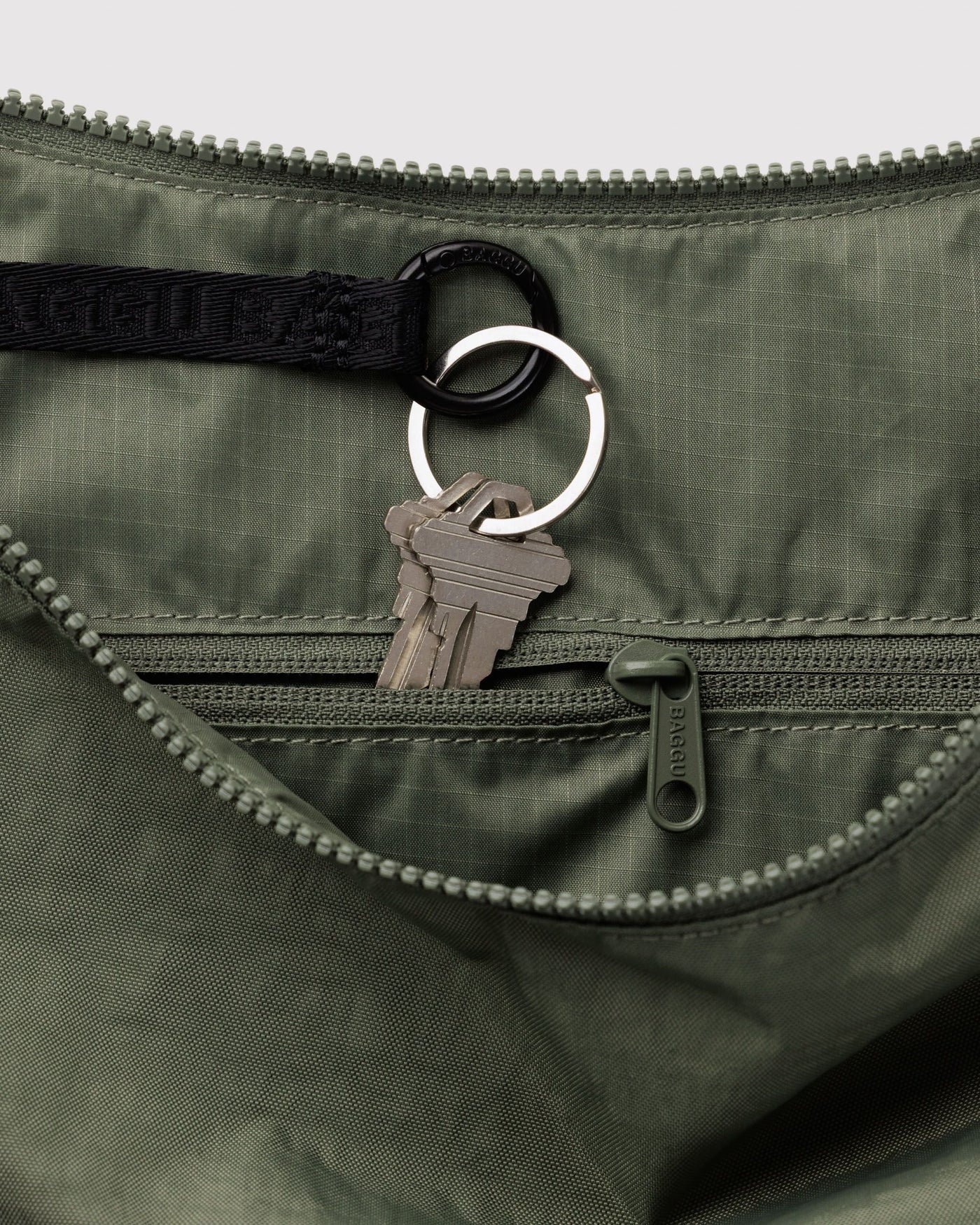 Large Nylon Crescent Bag B0