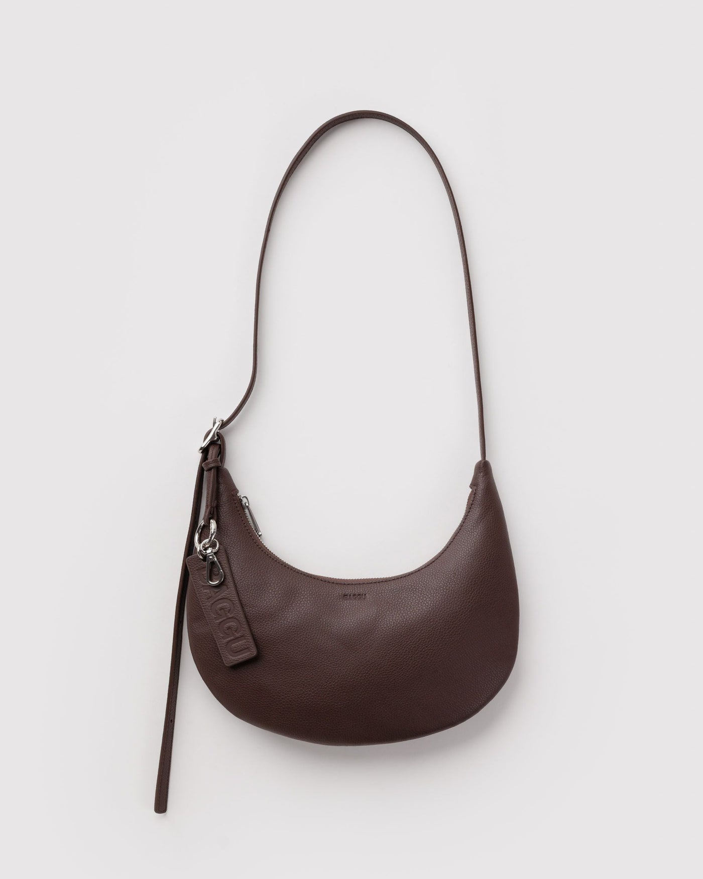 Small Recycled Leather Flat Crescent V5