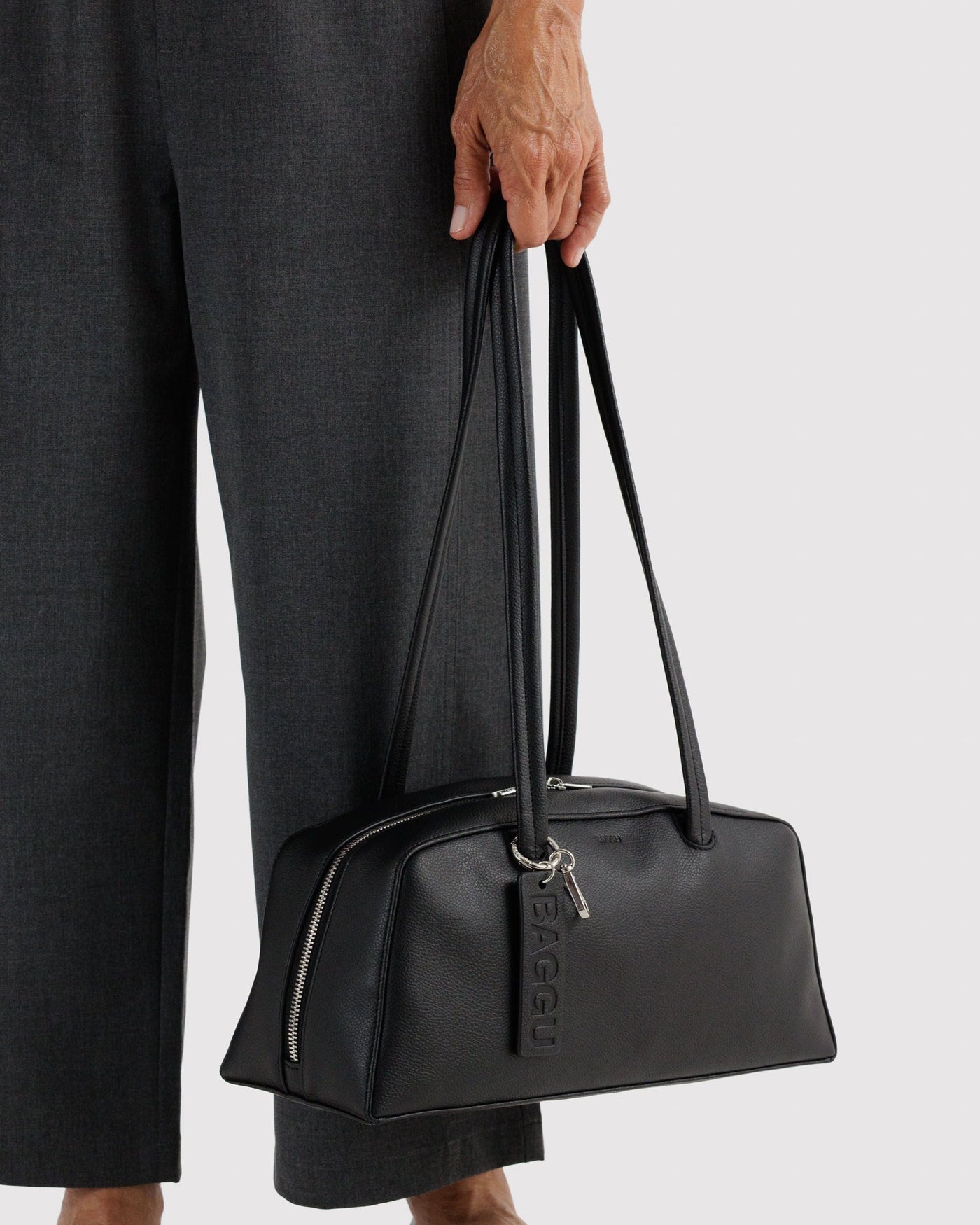 Recycled Leather Bowler Bag P9
