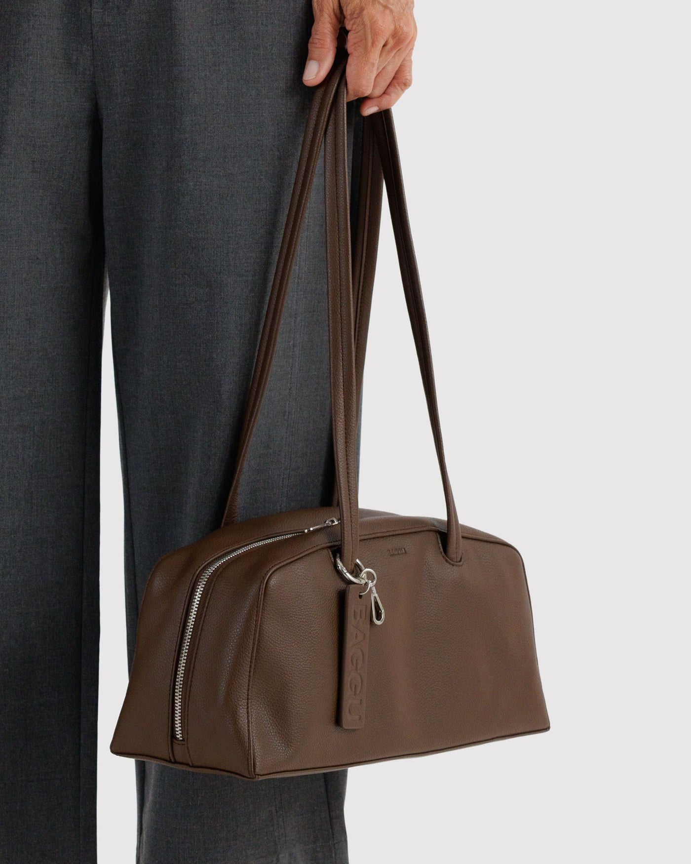 Recycled Leather Bowler Bag P9