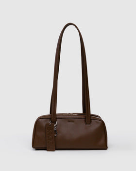 Small Recycled Leather Bowler Bag V2