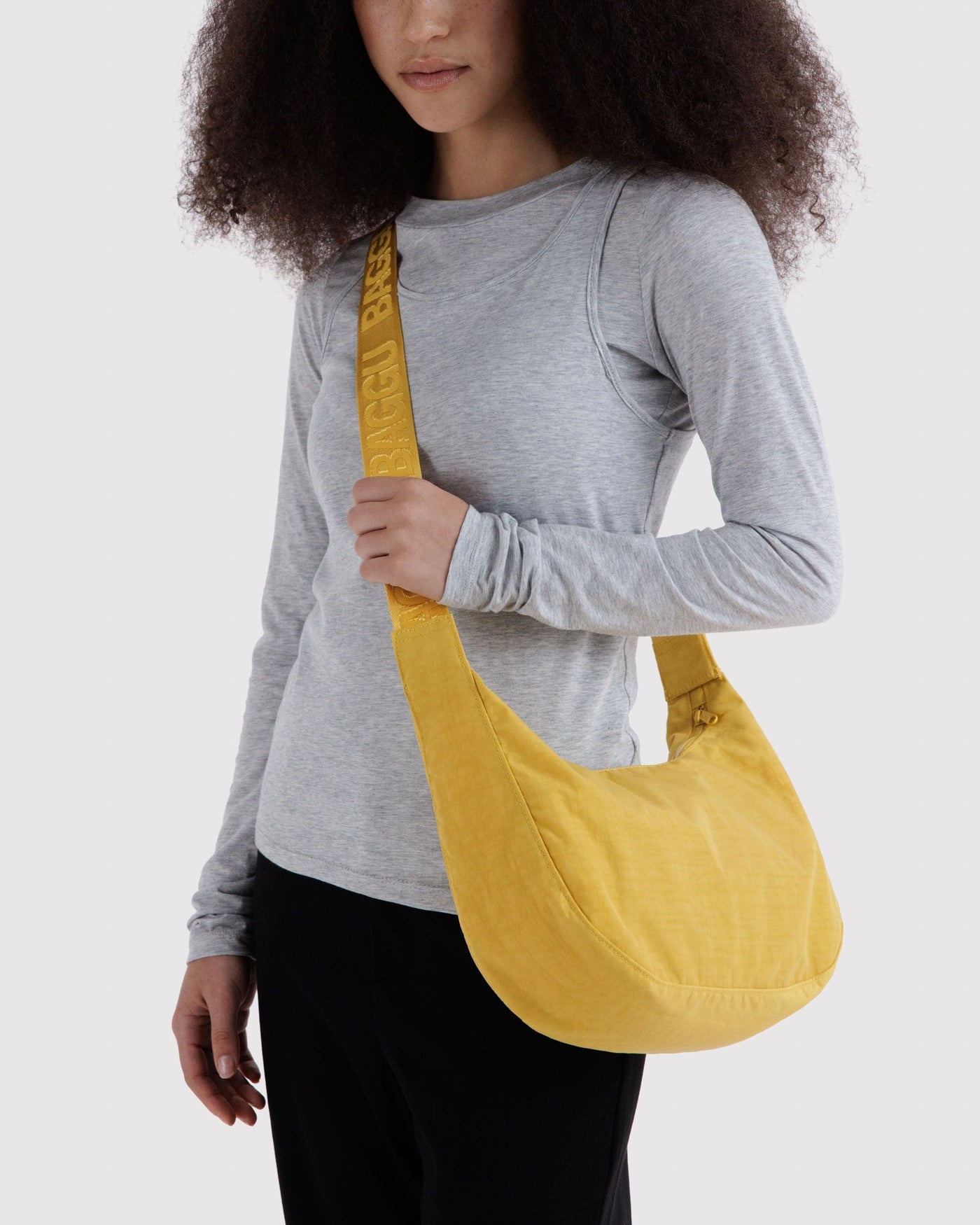 Medium Nylon Crescent Bag B2