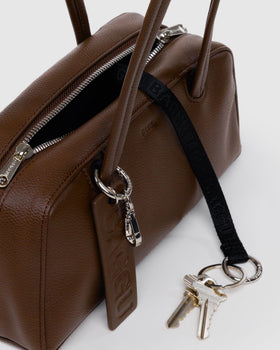Small Recycled Leather Bowler Bag V2
