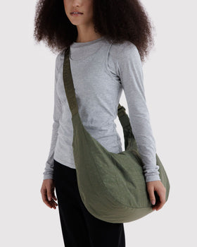Large Nylon Crescent Bag D4