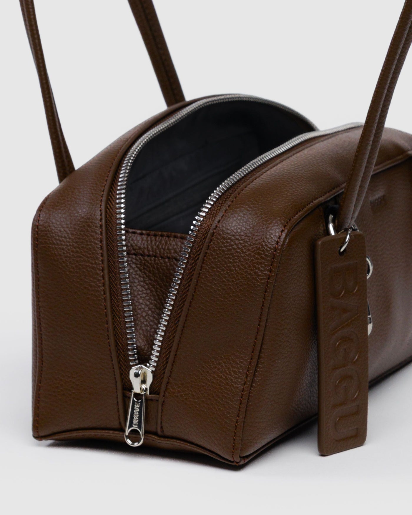 Small Recycled Leather Bowler Bag V2