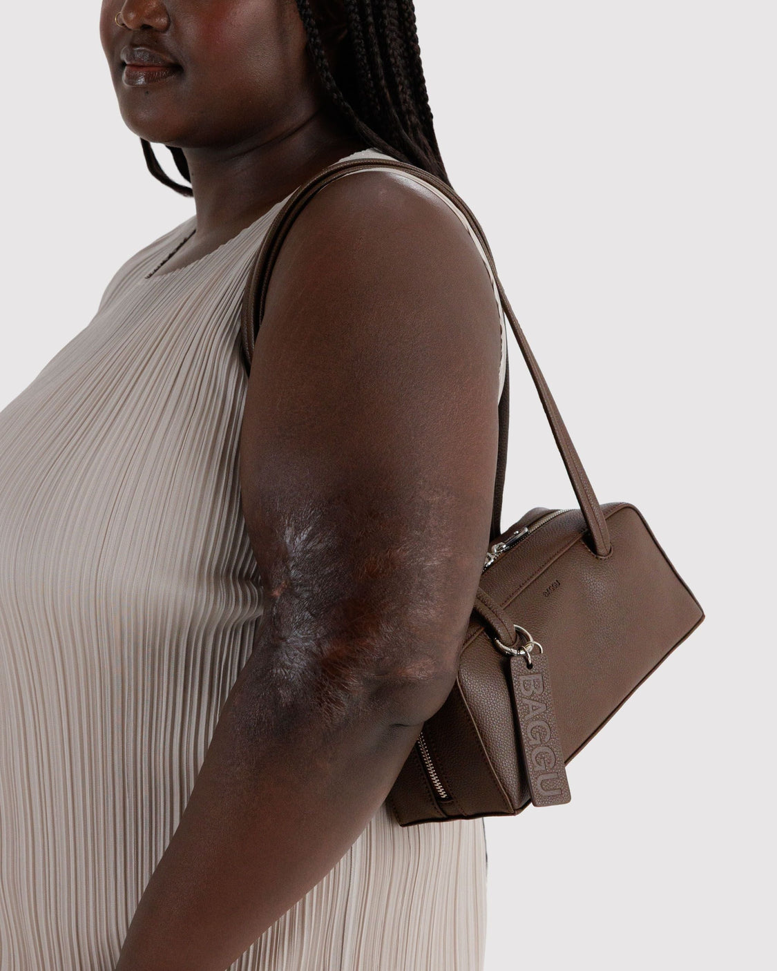 Small Recycled Leather Bowler Bag V2