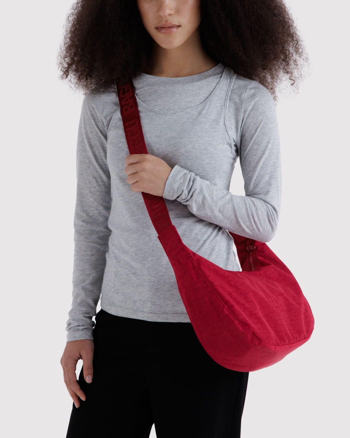 Medium Nylon Crescent Bag B2