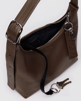 Mini Recycled Leather Shoulder Bag W6