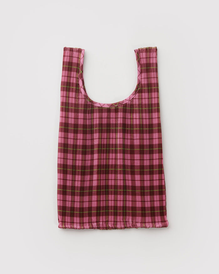 Pleated Y0 - Azalea Pink Tartan / OS